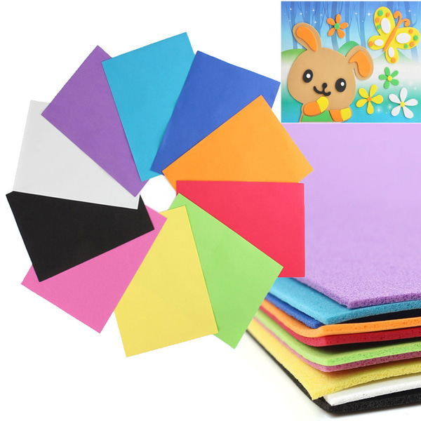 14 färg A4 gummi ark (EVA rubber sheets) 23x30x0,2cm