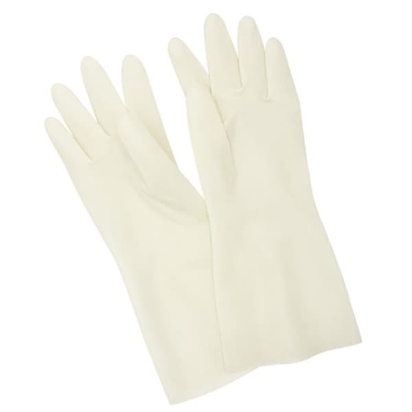 2 par latex handske för professionell städning M