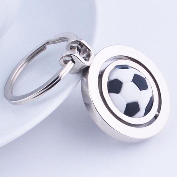 Fotboll nyckelring silver