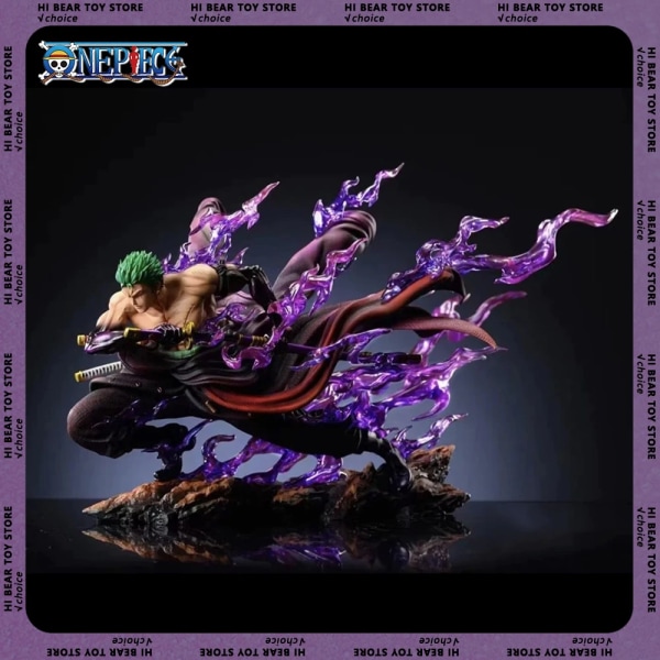 21cm One Piece Anime Figur Roronoa Zoro Figurine Pvc Gk Staty Staty Model Doll Collection Room Decora Skrivbordsleksaker Present with box