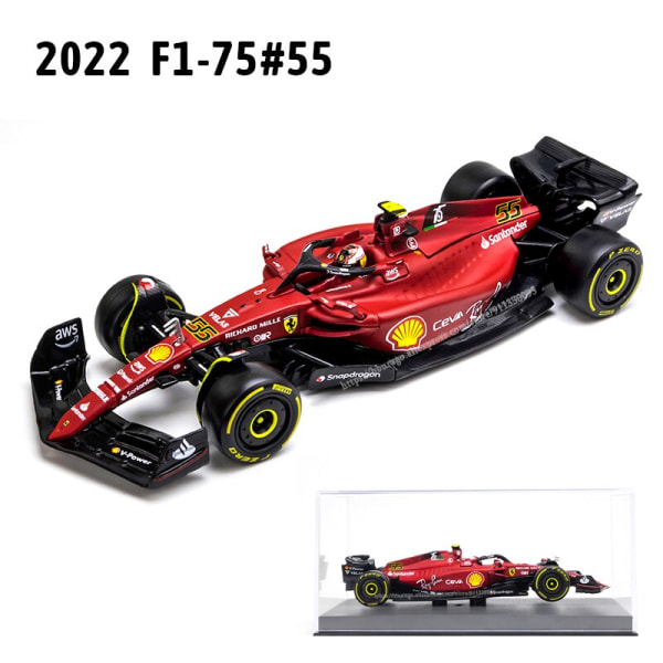 Alloy racerbil modell, samling leksak, 1:43 2022 F1 Red Bull Racing RB18 1 # Verstappen 11 # Perez F1-75 No.55