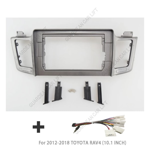 För TOYOTA RAV4 2012-2018(9 tum/10,1 tum) Bilradio Fascias GPS MP5 Android Stereo Spelare 2 Din Huvudenhet Panel Dash Frame Trim A frame with cable