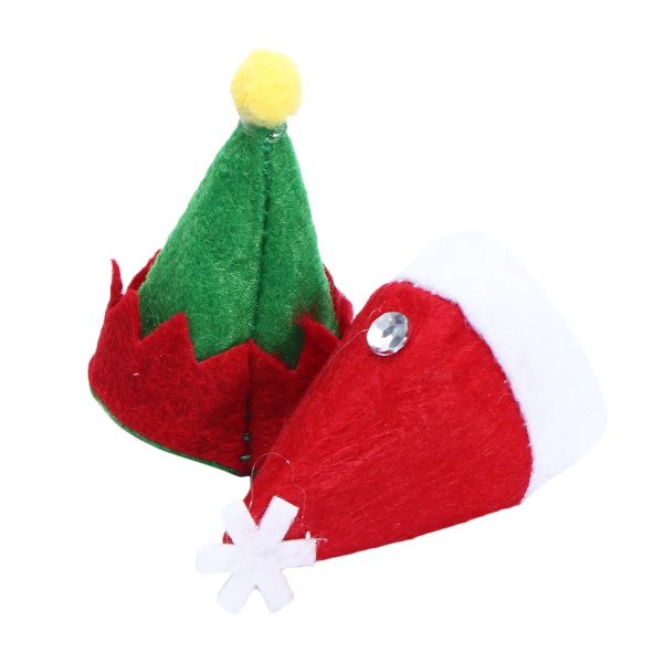 Jul Lollipop Hatt Hattar Mini Tomte Godis Flaska Cap Cover Claus Dekorationer Kepsar Elf Hantverk Tiny Topper Miniatyr Cup Diy As Shown