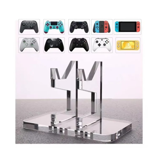 DIY Universal Game Controller Bracket för Xbox Switch PS5 PS4 Transparent Game Handtag Display Base Hållare för Game Console Phone Single Layer
