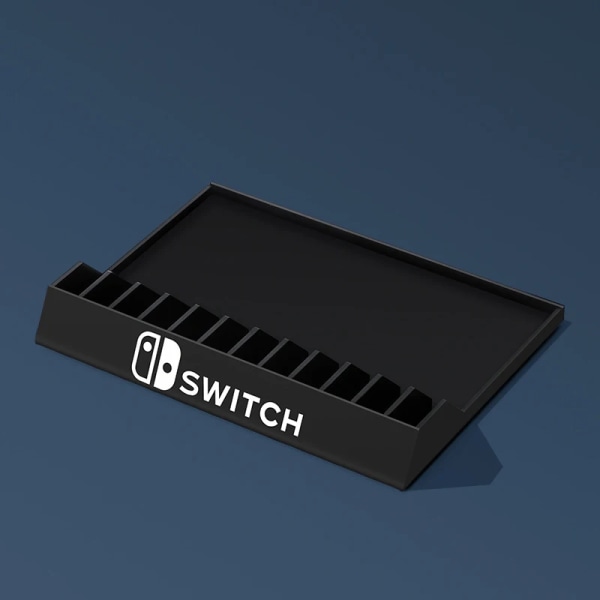 För Nintendo Switch OLED Desktop Card Box Hållare Kassett Förvaringsställ Spel Disc Storage Bracket Stativ För NS Switch Tillbehör Black