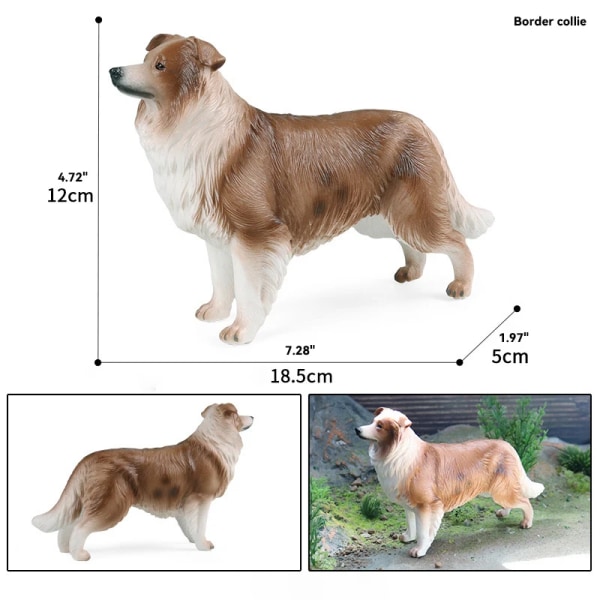 Dvärgschnauzer Hund Djur Action Figur Fransk Bulldog Corgi Pudel Golden Retriever Samojed Modell Figurer Husdjur Valp Leksak