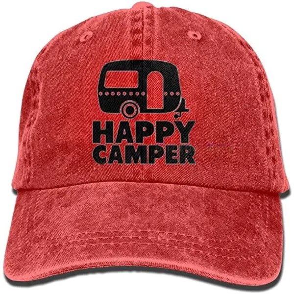 Happy Camper-keps, Justerbara Basebollkepsar, Klassisk Sportbollkeps Present till