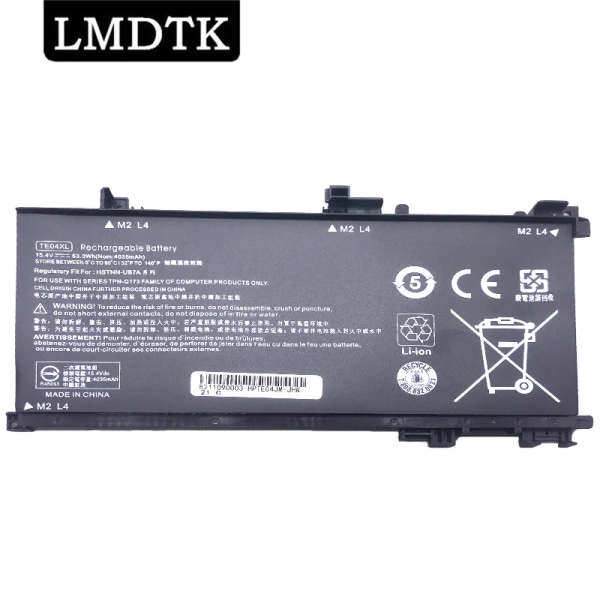 Laptopbatteri LMDTK Nytt TE04XL För HP OMEN 15-AX200 AX218TX 15-AX210TX 15-AX235NF 15-AX202N 905175-2C1 15-BC200 HSTNN-DB7T