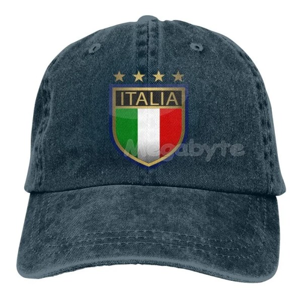 Italia Italien Italiensk flagga vuxen cap Justerbar Cowboys Hattar Baseball Cap Pappa