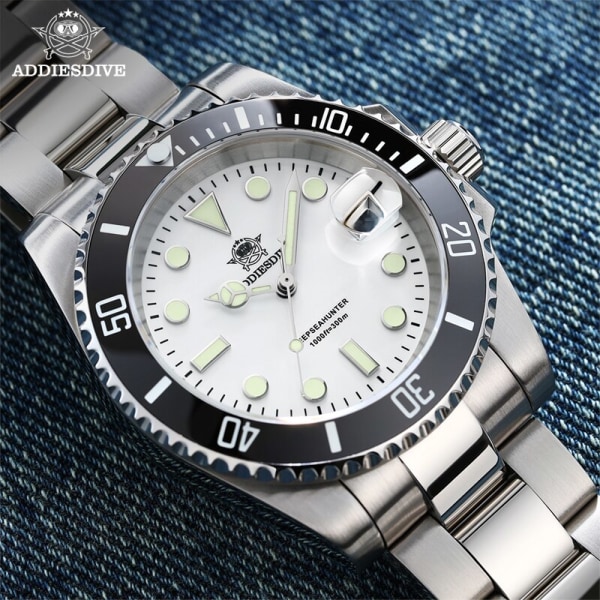 41mm Top Luxury Quartz watch för män 300m Dykning BGW9 Super Luminous 316L rostfritt stål Quartz Watches reloj hombre Black White