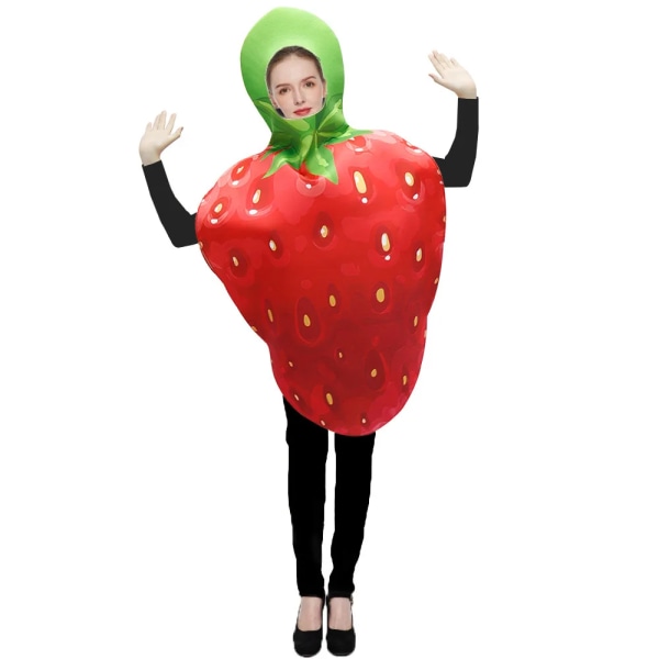 Halloween Kostymer Cosplay Jordgubb Avokado Fisk Män Quirky Scen Kul Fest Frukt Scen Performance Kostymer Julrekvisita strawberry One Size