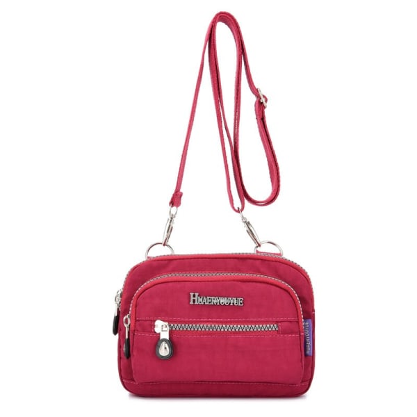 Damväska Dam Messenger-väskor Liten handväska Axelväska Damväska Vattentät Nylon Crossbody-väskor Midjepaket Handväskor Hög kvalitet grape purple