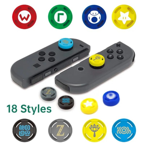 för Nintendo Switch Joycon Cap Switch OLED Lite Zelda Joystick Button Case Silikon Anti-Slip Rocker Cover för NS Switch 4