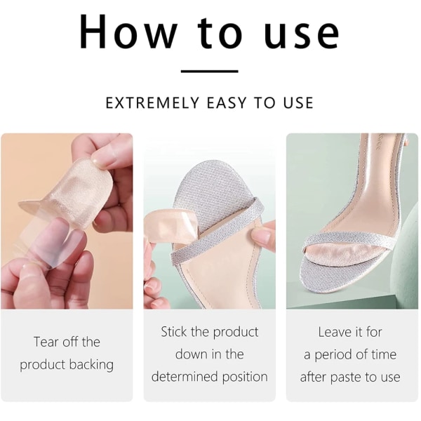Silikon Framfotsinsats Fotkuddar för högklackade sandaler Halvsulor för skor Dam Halkskydd mot smärta, hälkuddar Transparent