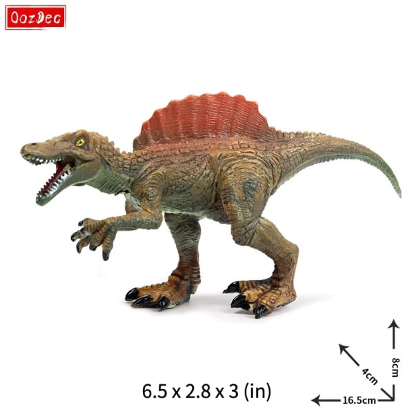 OozDec Mini Jurassic Stegosaurus Tyrannosaurus Solid PVC Dinosaur World Animal Figurines Actionfigurer Samling leksak för barn