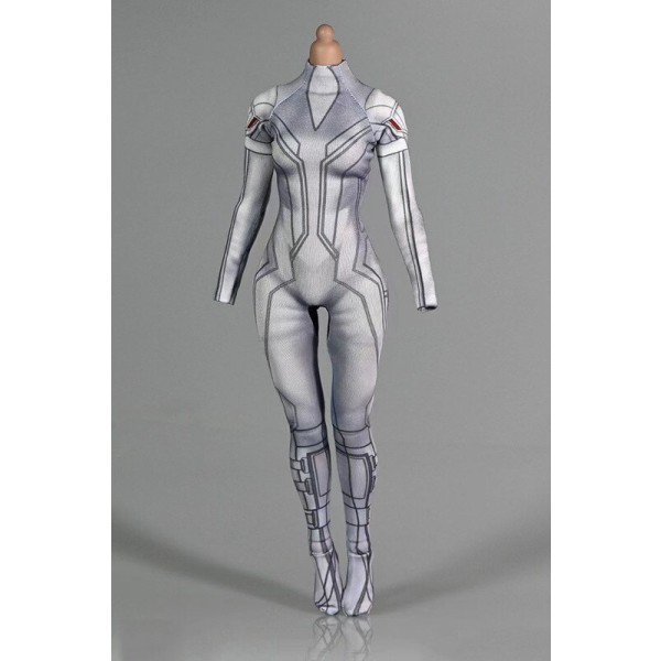 Hett säljande 1/6 kvinnlig soldat Sexig charmig ett stycke åtsittande kläder med elastisk 3D-utskrift 12\ as pic