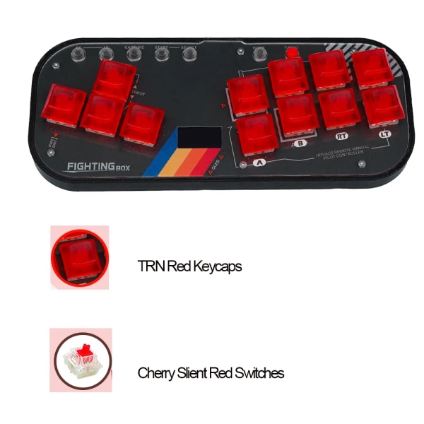 Mini HitBox Controller SOCD Arcade Stick Tangentbord RGB Cherry Switch för PC Android PS4 Misterfpga MINI FB TRNRE