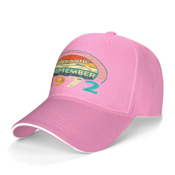 Distressed Awesome Sedan September 1972 Herrkeps Keps Man Hat Sommar Golf Pink