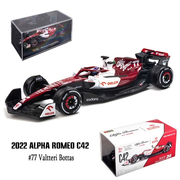 Alloy racerbil modell, samling leksak, 1:43 2022 F1 Red Bull Racing RB18 1 # Verstappen 11 # Perez C42 No.77