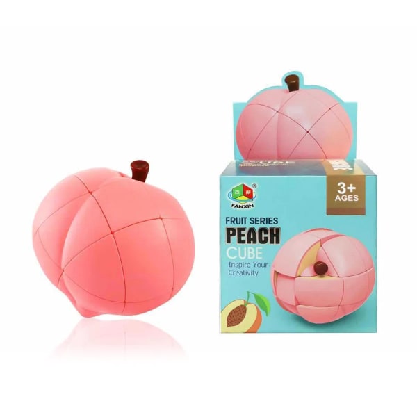 [Fanxin Fruit Cube Series] Banan Citron Persika Päron Orange Oregelbunden 3x3x3 barnförskola Peach cube