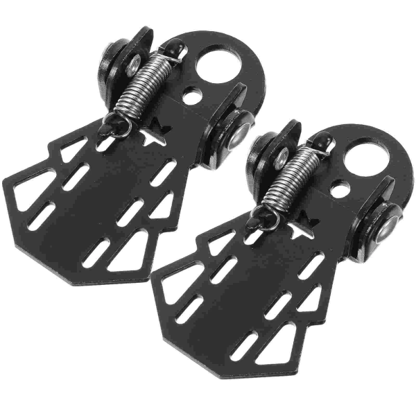 2 st Cykeltillbehör Platta Pedaler Mountain Accesorios Para Bicicletas De Metal Baksäte Cykelpinnar Stål Black