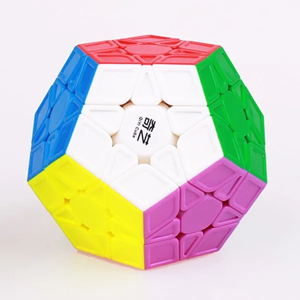 QIYI megaminx 3x3x3 Magic Speed ​​12 Side Cube Dodecahedron Pusselkuber Stickerless qytoys 3X3 megaminx Leksaker för Chiliren SL