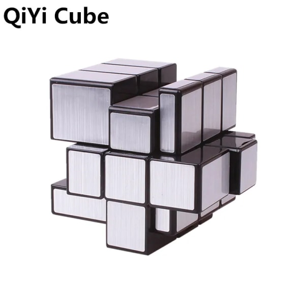 [Picube] QiYi Mirror Cube 3x3x3 Magic Cube Speed ​​Cubo Professionellt pussel Cubo Magico Leksaker för barn Spegelblock 3x3 Cube 3x3 Silver