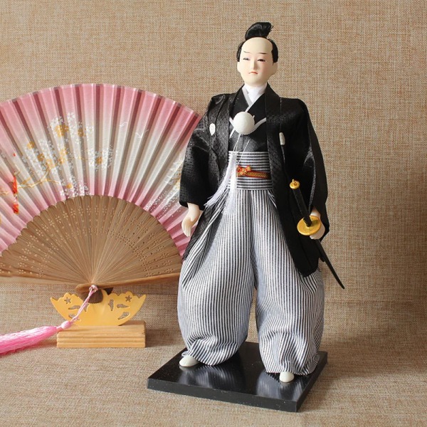 30 cm traditionella japanska samuraj-ninjafigurer Statyer Japanska dockor Ornament Sushirestaurang Heminredning Presenter