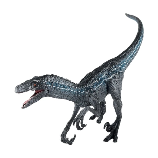 1 st 8-tums dinosauriemodell Actionfigur Djurrealistisk Biologisk Velociraptorfigur Interaktiv skrivbordsleksak Cake Toppers