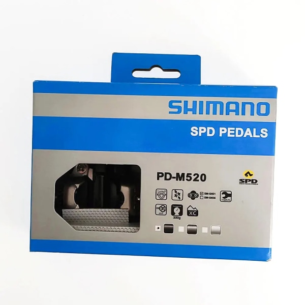 Shimano Deore SLX XT PD M520 Pedal för MTB Cykel Självlåsande Lås Fötter Pedal Mountain Bike Pedal delar Cykel Cykel delar M520