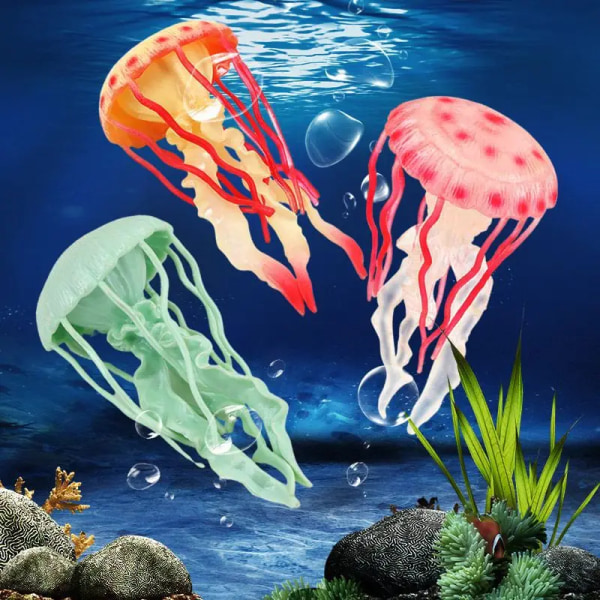 2022 Simulering Sea Life-modeller Djurfigur Bläckfisk Bläckfisk Krabba Maneter Actionfigurer Collection Dekorera leksaker för barn