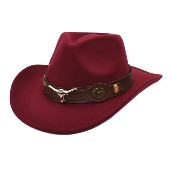 Cowboyhatt olika tillbehör cowboyhatt monokrom filthatt för män och kvinnor utomhushatt ryttarhatt шляпа женская 16