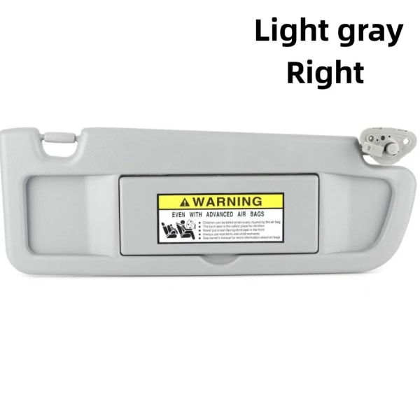 Solskydd för bil med spegel för Honda Civic 2006 2007 2008 2009 2010 2011 83280-SNA-A01ZC 83280-SNA-A01ZA 83280-SNA-A01ZB Light Gray Right
