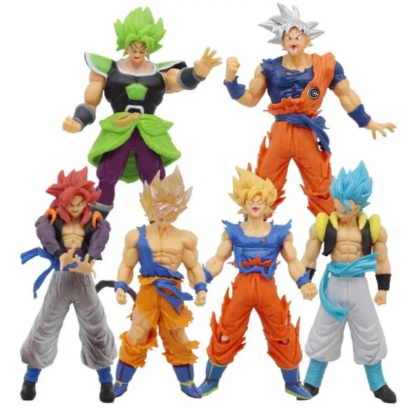 18 cm Son Goku Super Saiyan Figur Anime Dragon Ball Goku DBZ Action Figur Leksaker Modellpresenter Samlarfigurer för barn