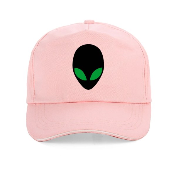 Unisex Alien Tryckt Vikbar Basebollkeps Söt Kvinna Spöke Skalle Solhatt Gata Pink