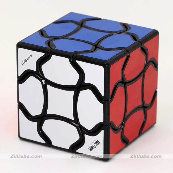 Magic kub pussel QiYi MoFengGe kub 3x3x3 3x3 kronblad bladformade kuber professionella pedagogiska leksaker petaline spel pussel QY petal cube Black