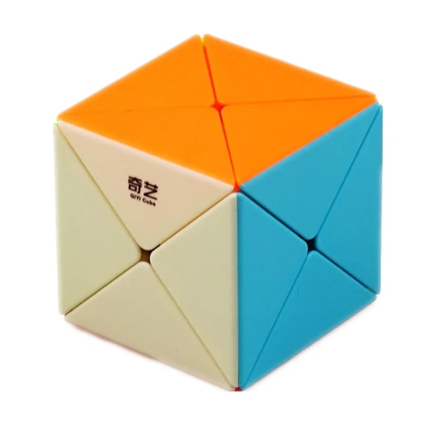 Qiyi X Cube 2x2x2 X-formad magic kub Qiyi X speed Cube 2x2 pusselkubleksaker i konstigt form Stickerless
