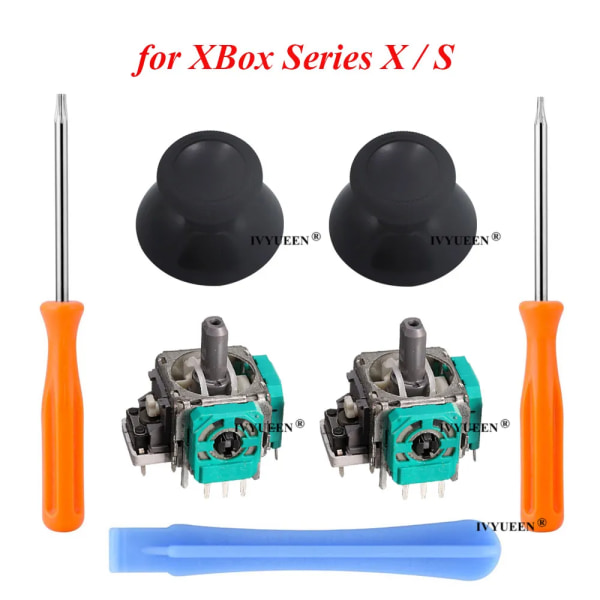 2 st för Microsoft XBox Series S X Core Controller 3D Analog Joystick-sensormodul Potentiometrar och tumspakar XSX Green