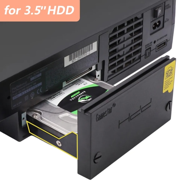 Bitfunx 2,5 3,5 tums hårddiskfäste SATA HDD SSD 3D- printed fäste för PlayStation 2 PS2 SCPH-30000 och SCPH-50000-konsolen 3.5 inch