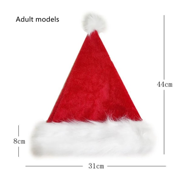 God Jul Hatt Nytt År Navidad Cap Jultomte Hatt för barn Barn Vuxen julklappsdekoration Adults