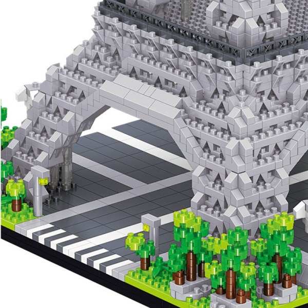 3585st World Architecture Model Building Blocks Paris Eiffel Tower Diamond Micro Construction Tegel DIY-leksaker för barn Present 3585pcs no box