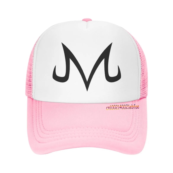 Högkvalitativt märke Majin Buu Snapback cap Bomullstvättad cap för män pink-03