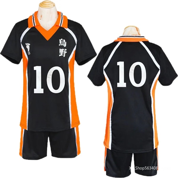 Anime Haikyuu Cosplay Costume Karasuno High School Volleyball Club Hinata Shyouyou Kageyama Tobio Sportswear Tröjor Uniform Y475-Y80 L