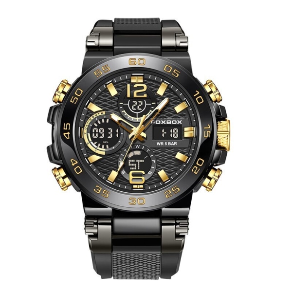 2023 New Business Watch Herr Mode Watch Herr Toppmärke Lyx Sport Vattentät Militär Chronograph Relógio Masculino+BOX black gold