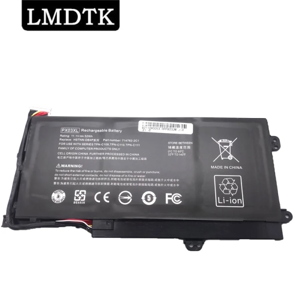 Laptopbatteri LMDTK Nytt PX03XL för HP Envy 14-k000 Touchsmart M6-K TPN-C109 C110