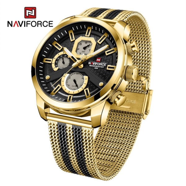 NAVIFORCE 2022 Herrklockor Toppmärke Lyx Casual Quartz Watch Herr Sport Vattentät klocka Luminous Watch Relogio Masculino SGY