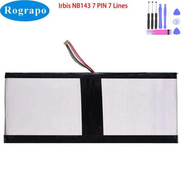 Laptopbatteri Nytt 7,6V 5000mAh för Irbis NB143 Notebook 7-PIN 7-trådskontakt