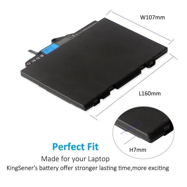 Laptopbatteri KingSener SN03XL för HP EliteBook 820 725 G3 G4 Series 800514-001 800232-241 HSTNN-UB6T HSTNN-DB6V 11.4V 44WH