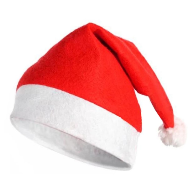 Vuxna Barn Julhattar Non-woven Tyg Jultomten Xmas Hattar Kepsar God Jul Nytt År Fest Festival Dekoration Presenter 1pc