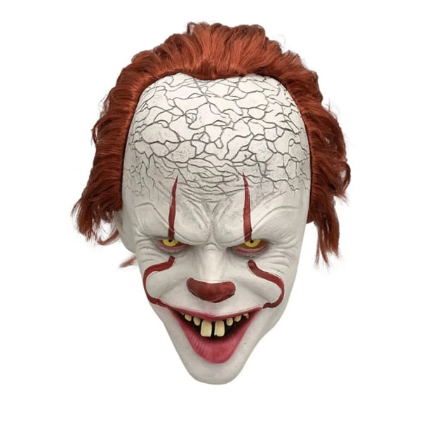 Clown tillbaka till själen Stephen King cosplay kostym Penny Wise Halloween kostym clown kostym män och kvinnor barn Mask 45 (27.5cm)